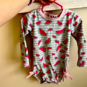 COPY - 2T ruffle butts swim suit watermelons 🍉